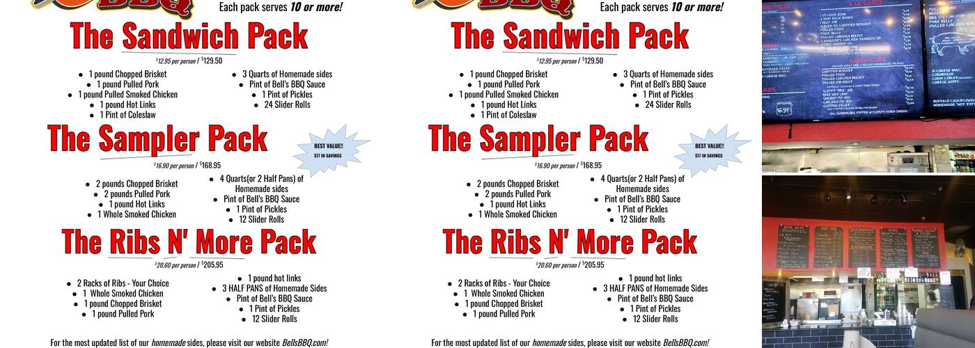 Bell's BBQ Menu