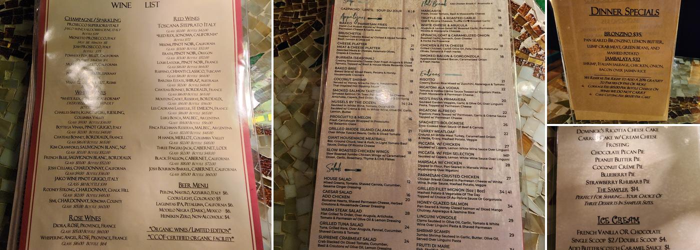 Belle & Maxwell's Menu