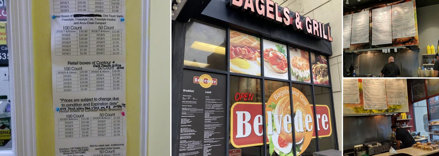 Belvedere Bagels and Grill LLC Menu