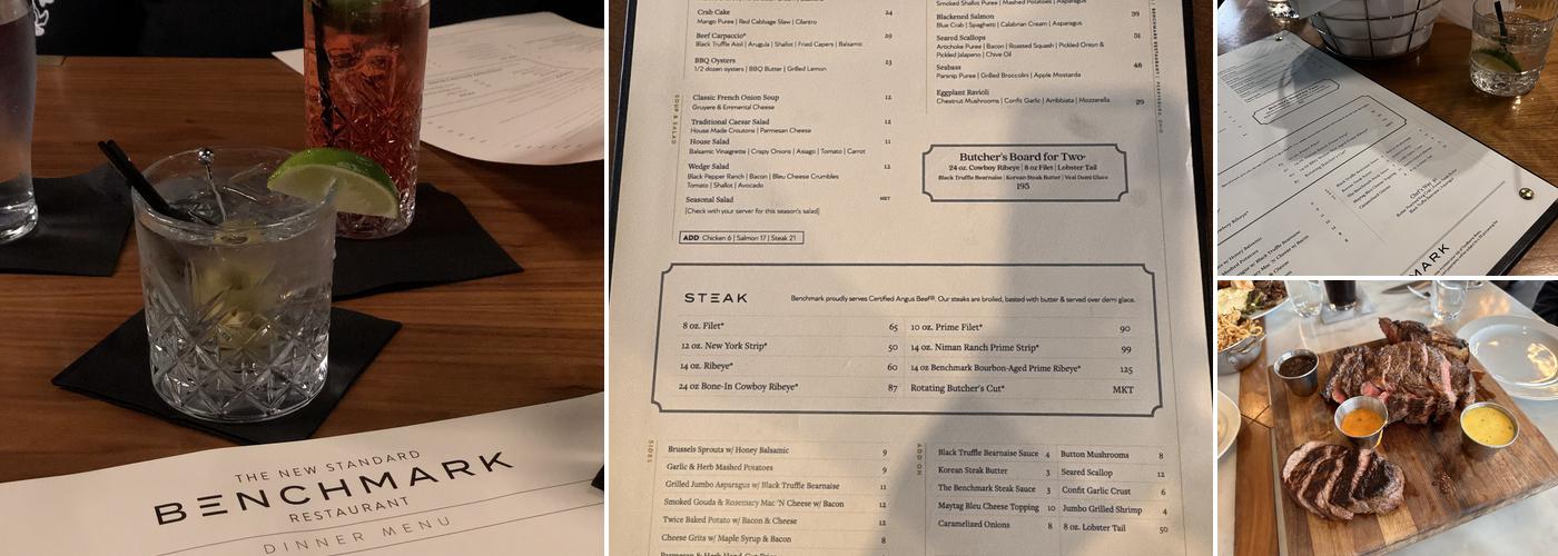 Benchmark Restaurant Menu