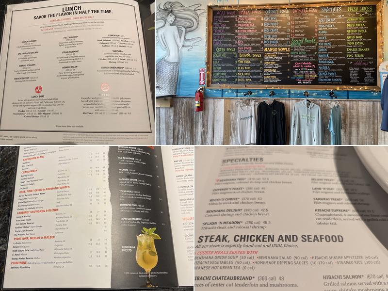 Benihana Menu