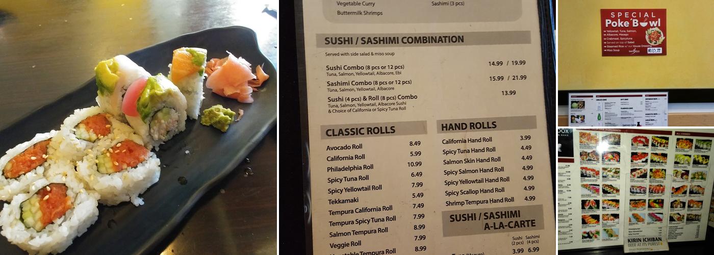 Bento Box Japanese Grill Menu