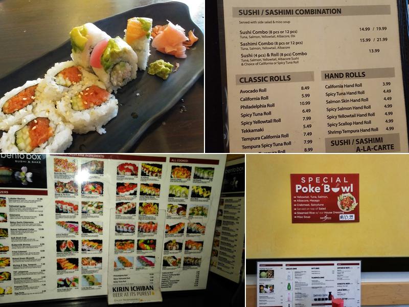 Bento Box Japanese Grill Menu