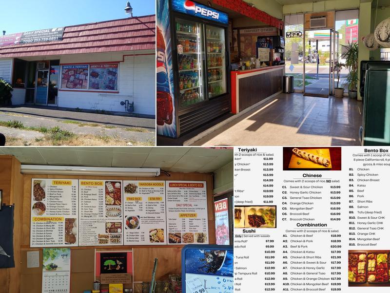 Bento Teriyaki & Sushi Menu