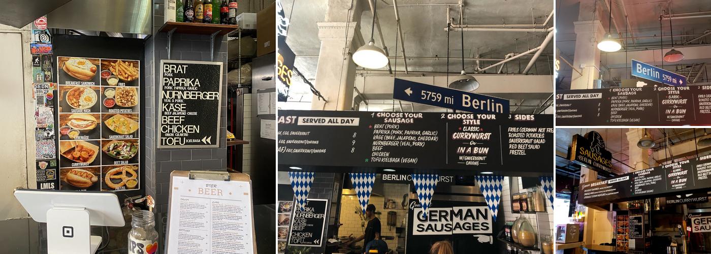 Berlin Currywurst Menu