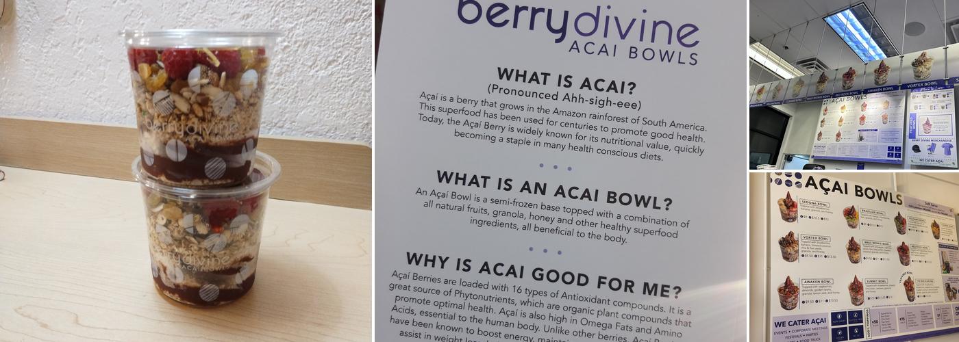 Berry Divine Acai Bowls Menu