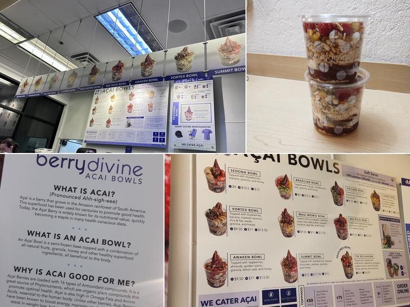 Berry Divine Acai Bowls Menu
