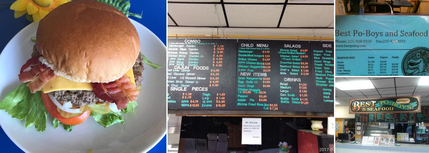 Best Poboy and Seafood Menu