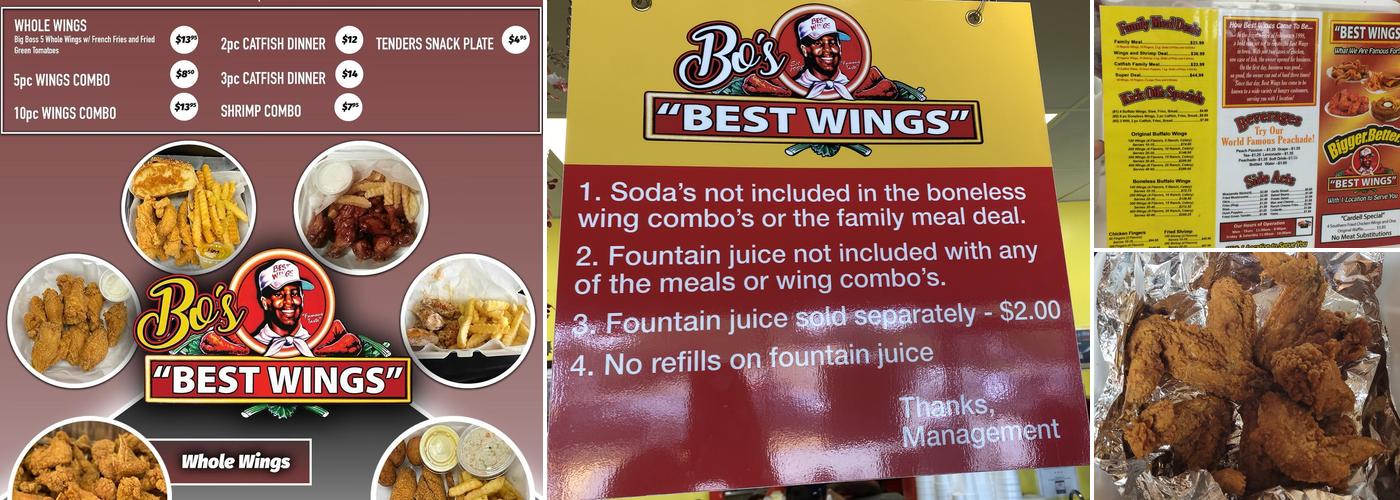 Bo's Bestwings Menu