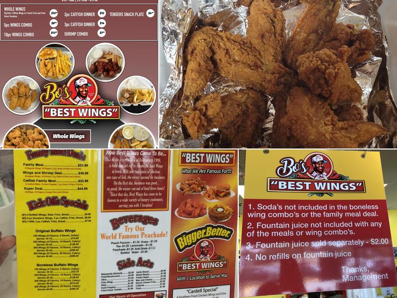 Bo's Bestwings Menu
