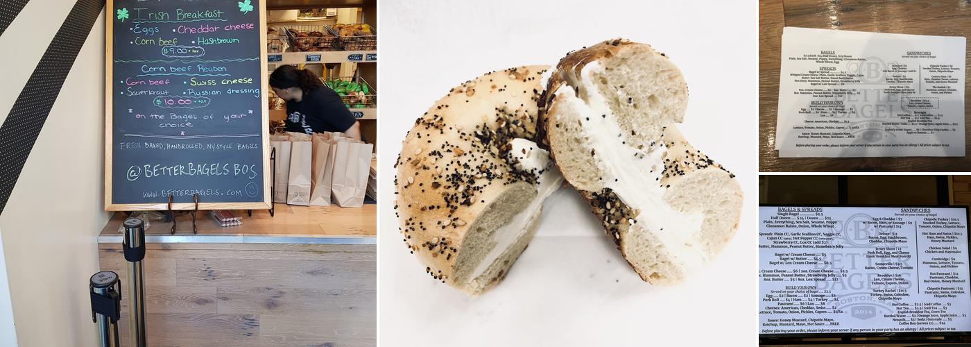 Better Bagels Menu