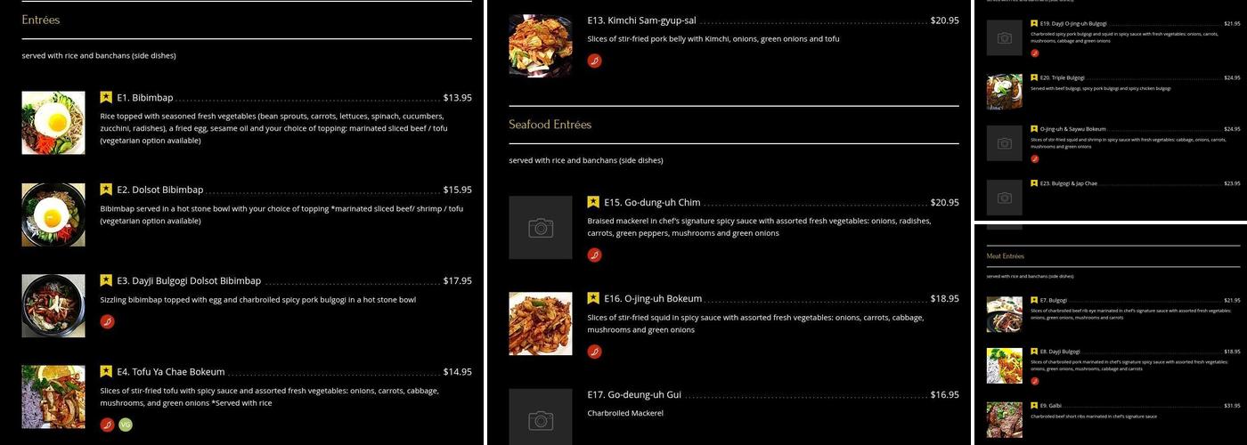Bewon Menu