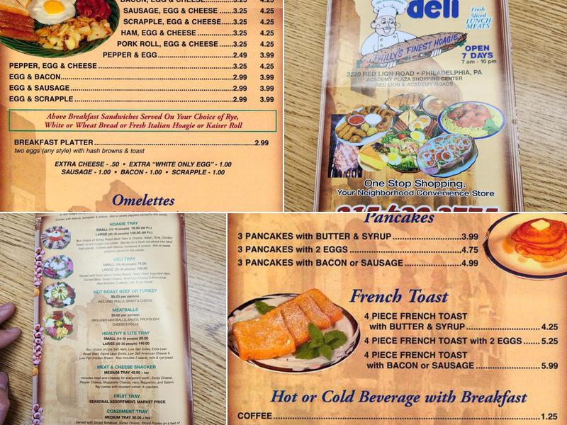 Bi Rite Cold Cuts Menu