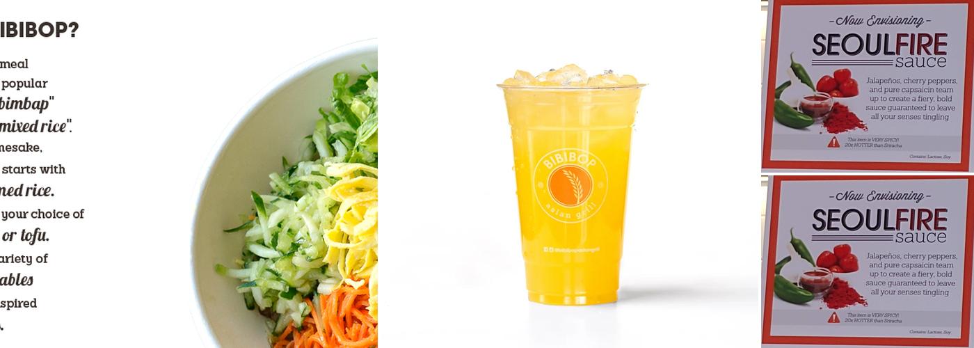 BIBIBOP Asian Grill Menu
