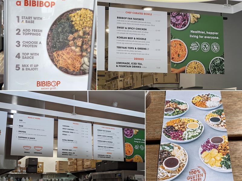 BIBIBOP Asian Grill Menu