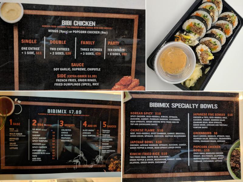BiBiMix Menu