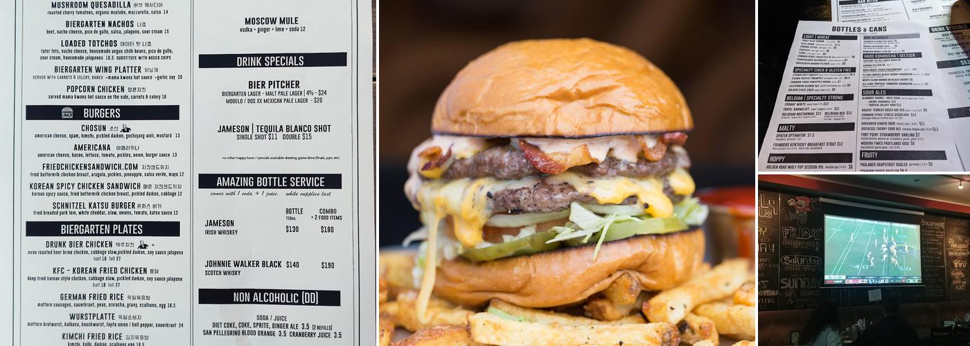 BiergartenLA - Koreatown Menu