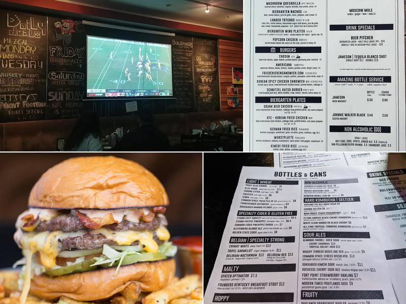 BiergartenLA - Koreatown Menu