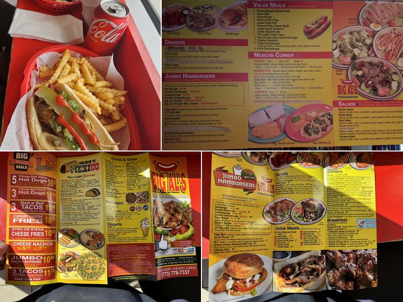 Big Al's Menu