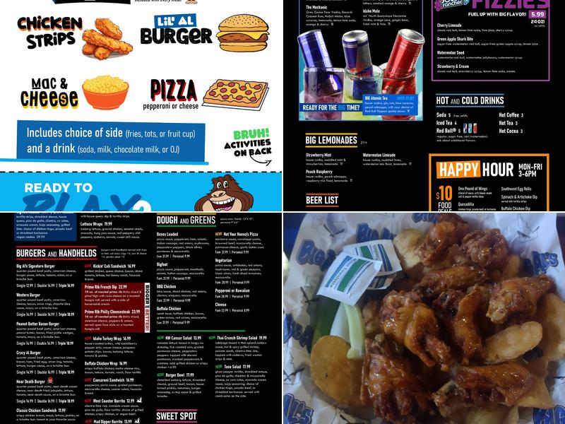 Big Al's Vancouver Menu