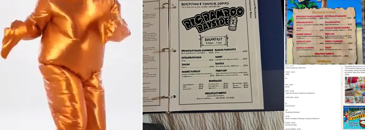 Big Bamboo Bayside Menu