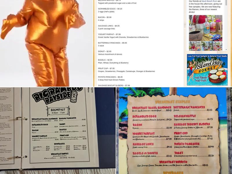 Big Bamboo Bayside Menu