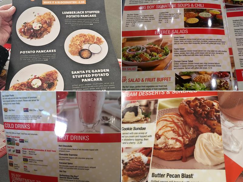 Big Boy Menu