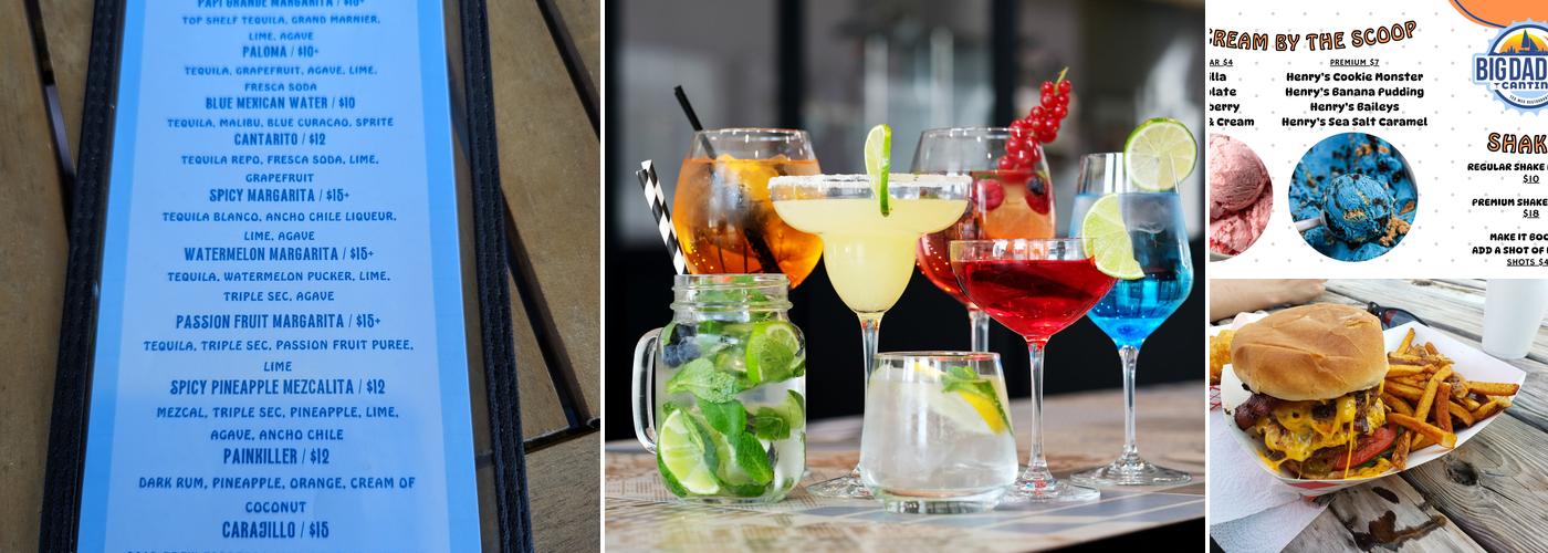 Big Daddy's Cantina on Lake Grapevine Menu