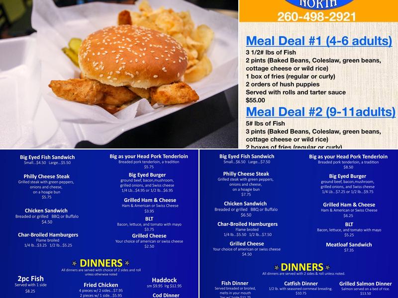 Big Eyed Fish Express North Menu