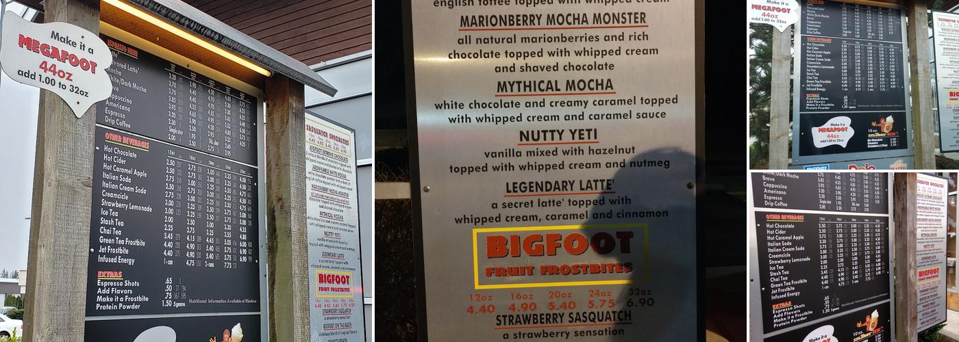 BigFoot Java Menu
