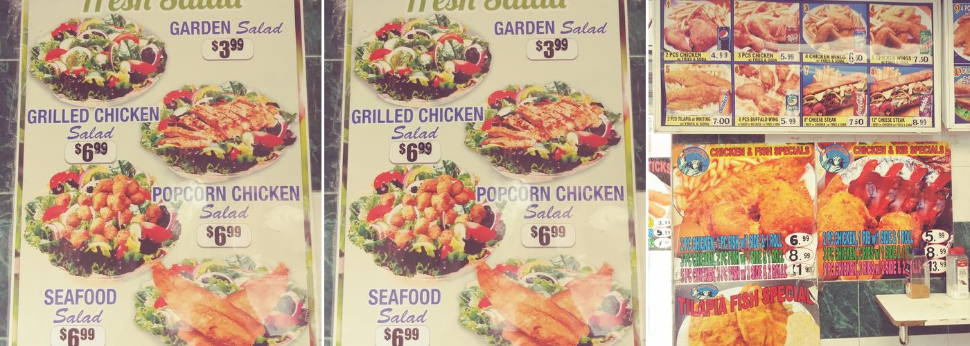 New York Fried Chicken Menu