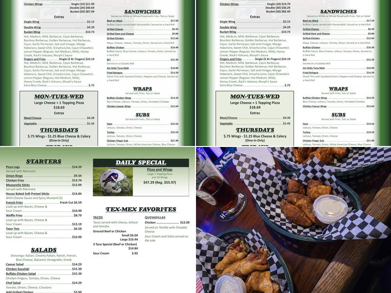 Big Tree Inn Menu