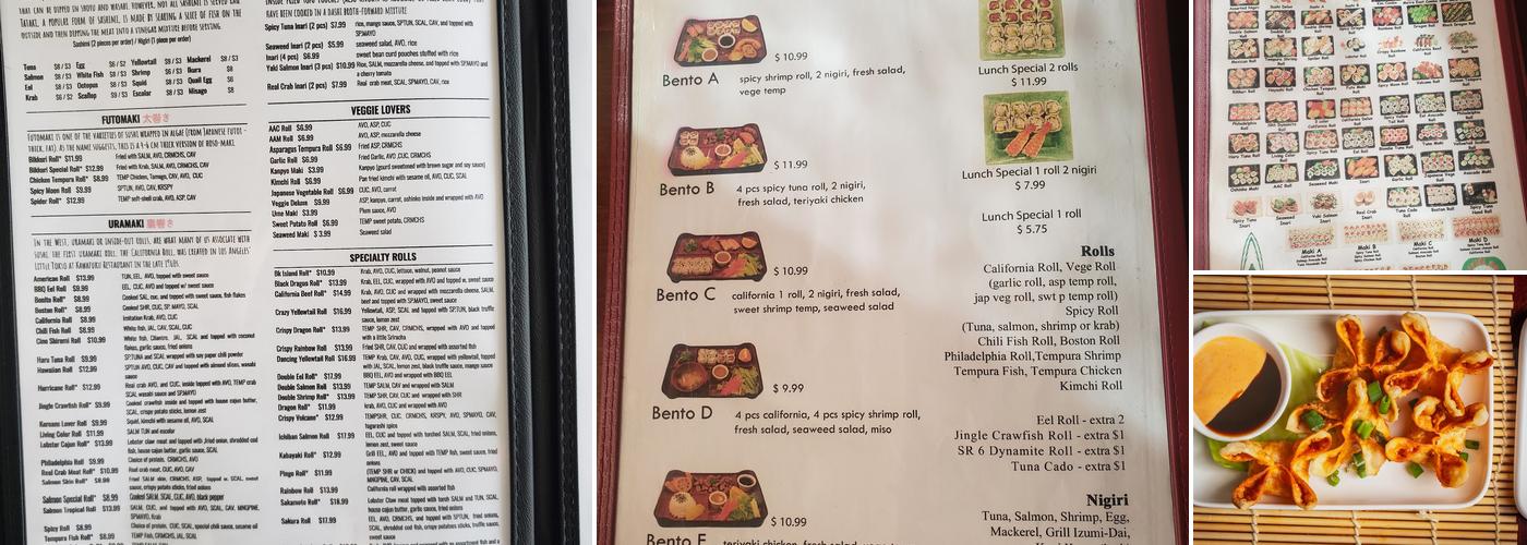 Bikkuri Sushi Noodle & Grill Menu