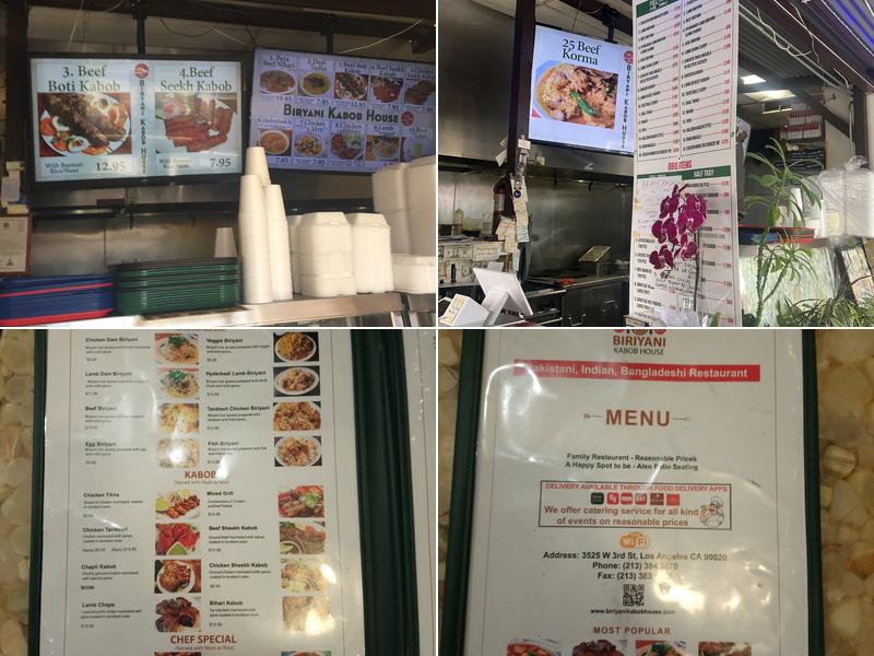 Biriyani Kabob House Menu