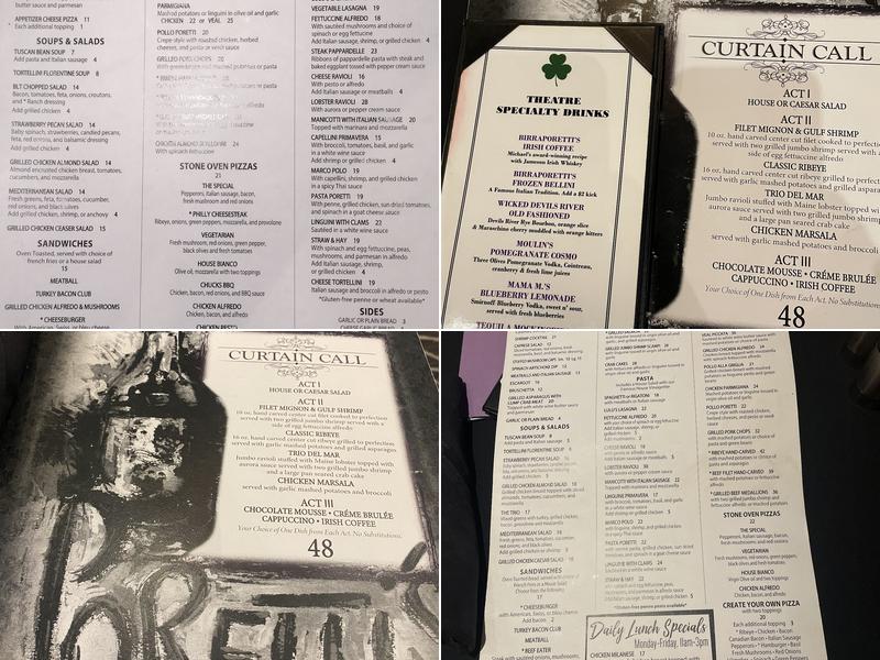 Birraporetti's Menu