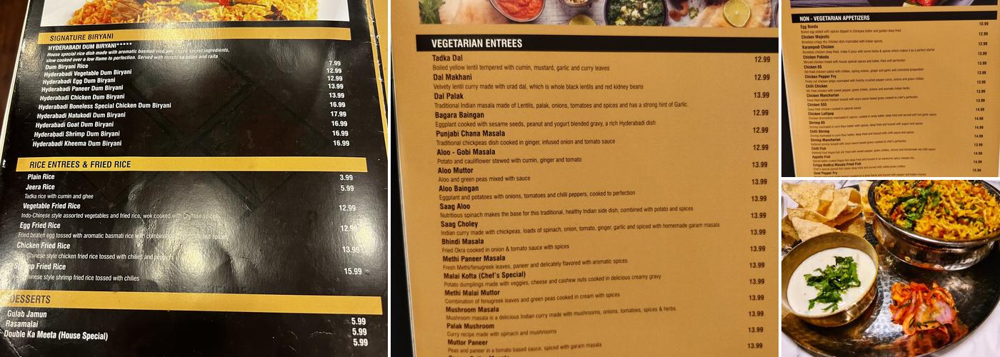 Biryani Pot Menu