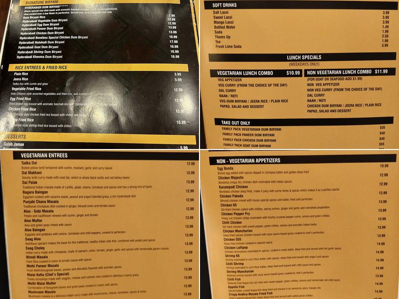 Biryani Pot Menu