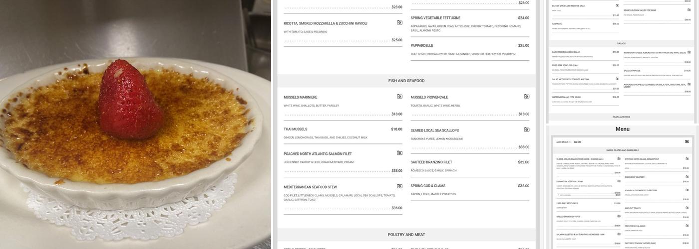 Bistro La Source Menu