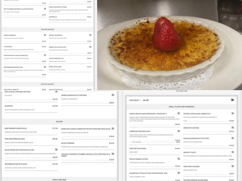 Bistro La Source Menu