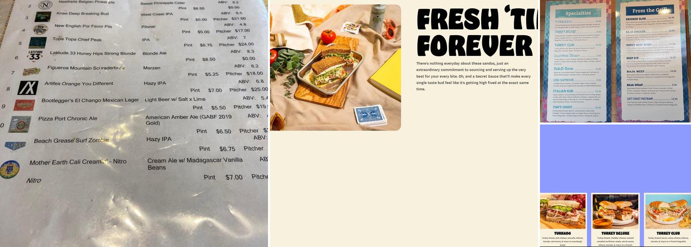 Board & Brew - Oceanside Menu