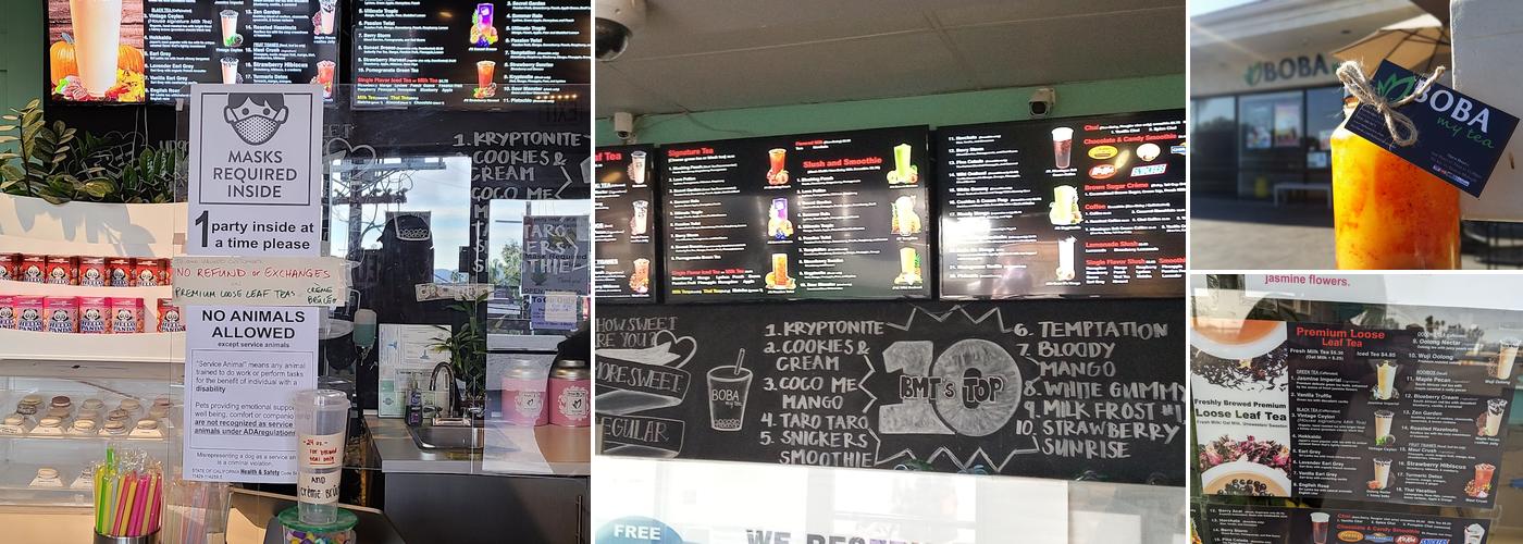 Boba My Tea Menu