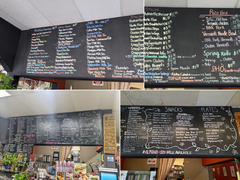 Boba Pub Menu