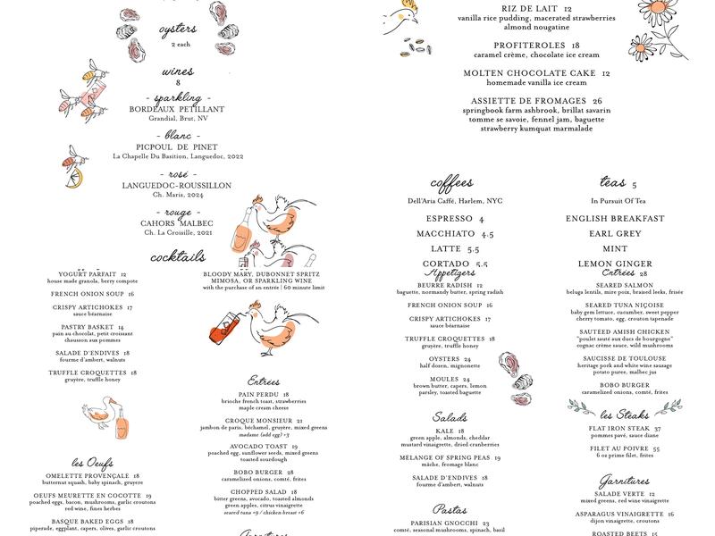 Bobo Menu