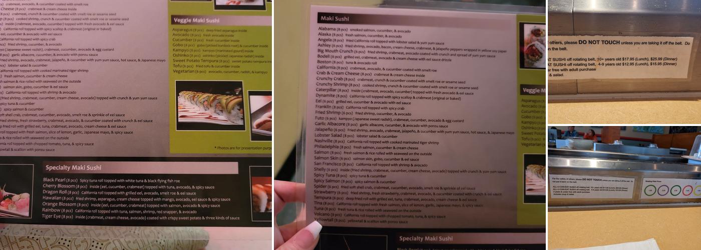Bodeli Sushi Menu