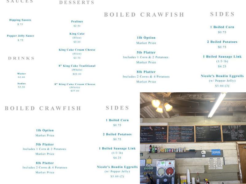 BOIL HOUSE Menu