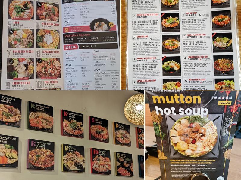 Boiling Point Menu