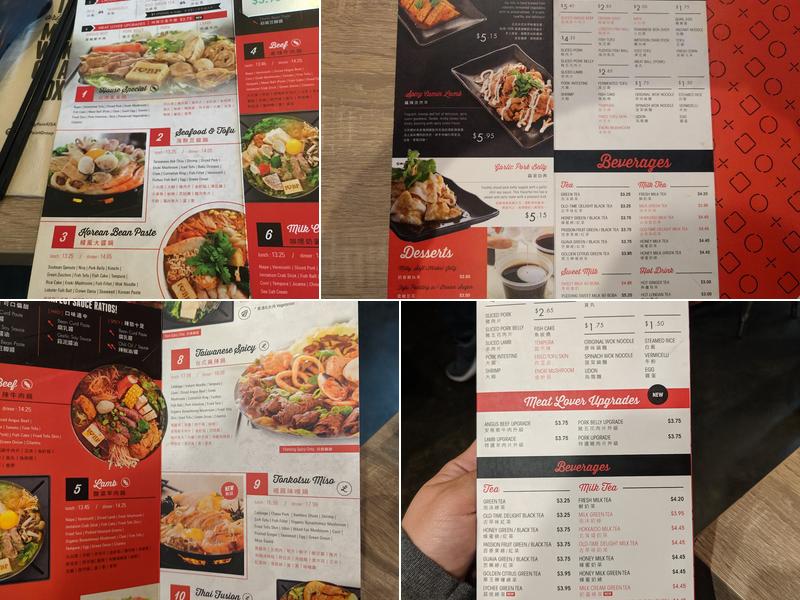Boiling Point Menu