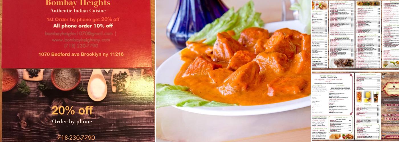 Bombay Heights Menu