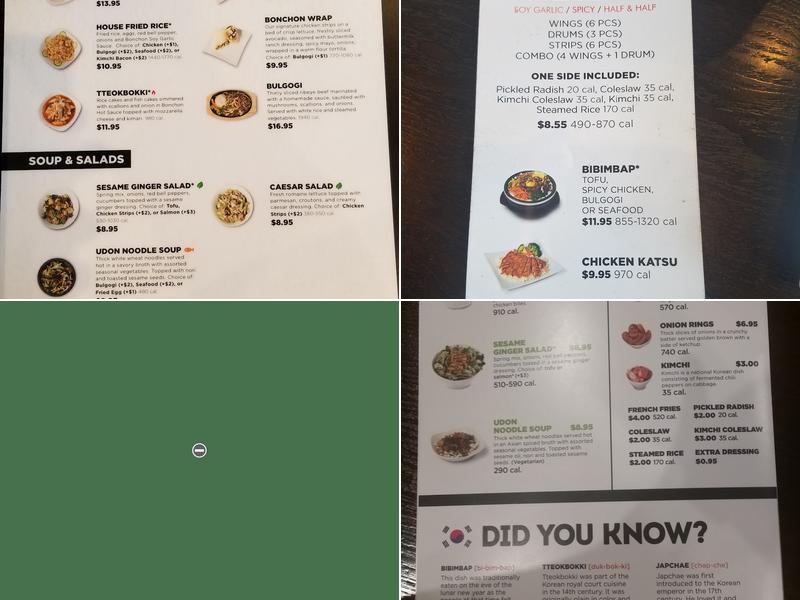 Bonchon South San Francisco Menu