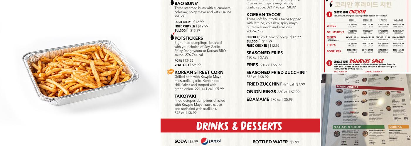 Bonchon Menu